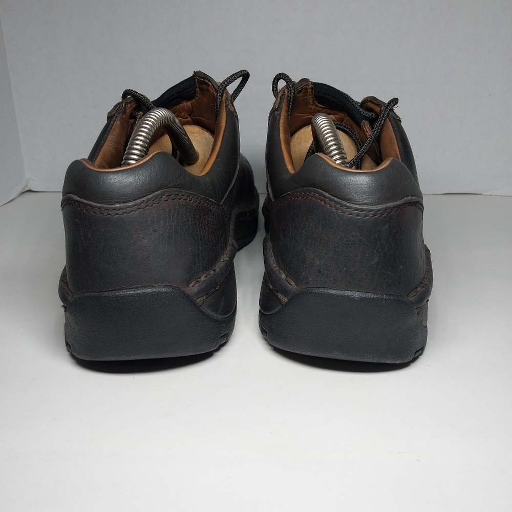 Red Wings Womens 8 Oxford Brown Leather Slip Resistant lace up steel toe shoes - Picture 7 of 16